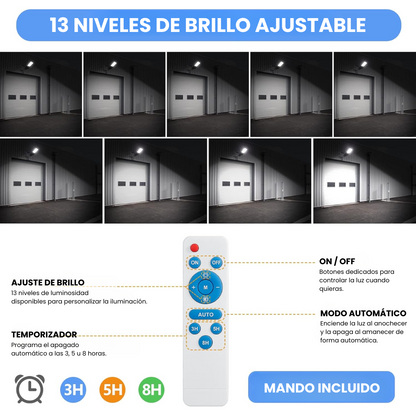 Lámpara Solar Exterior 1200W