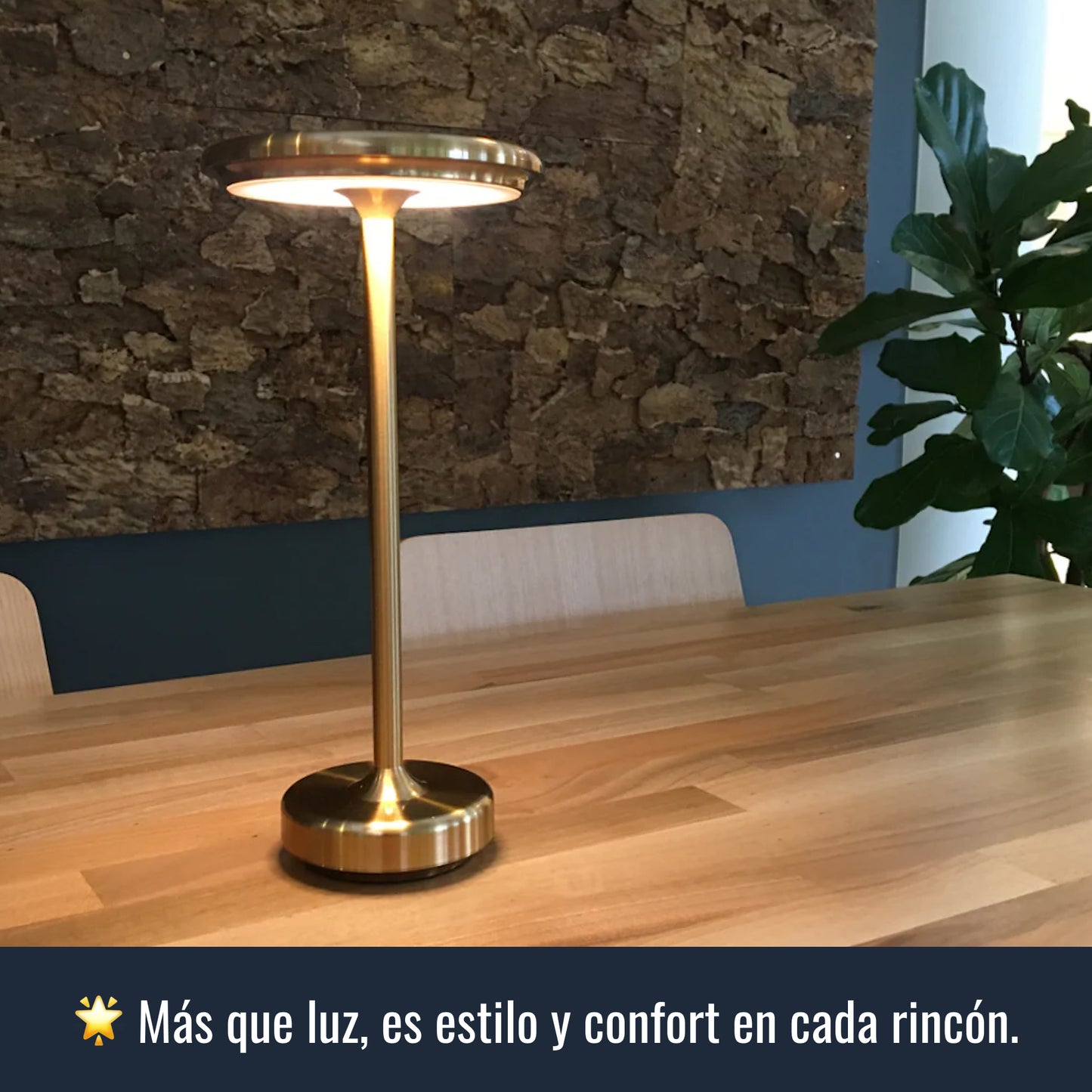 Lámpara de Mesa en Acero Forjado