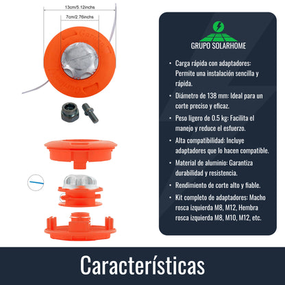 Cabezal Desbrozadora de Carga Ultra Rápida