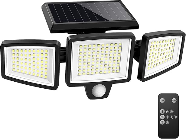 Lámpara Solar Sin Cable Con Sensor de Movimiento