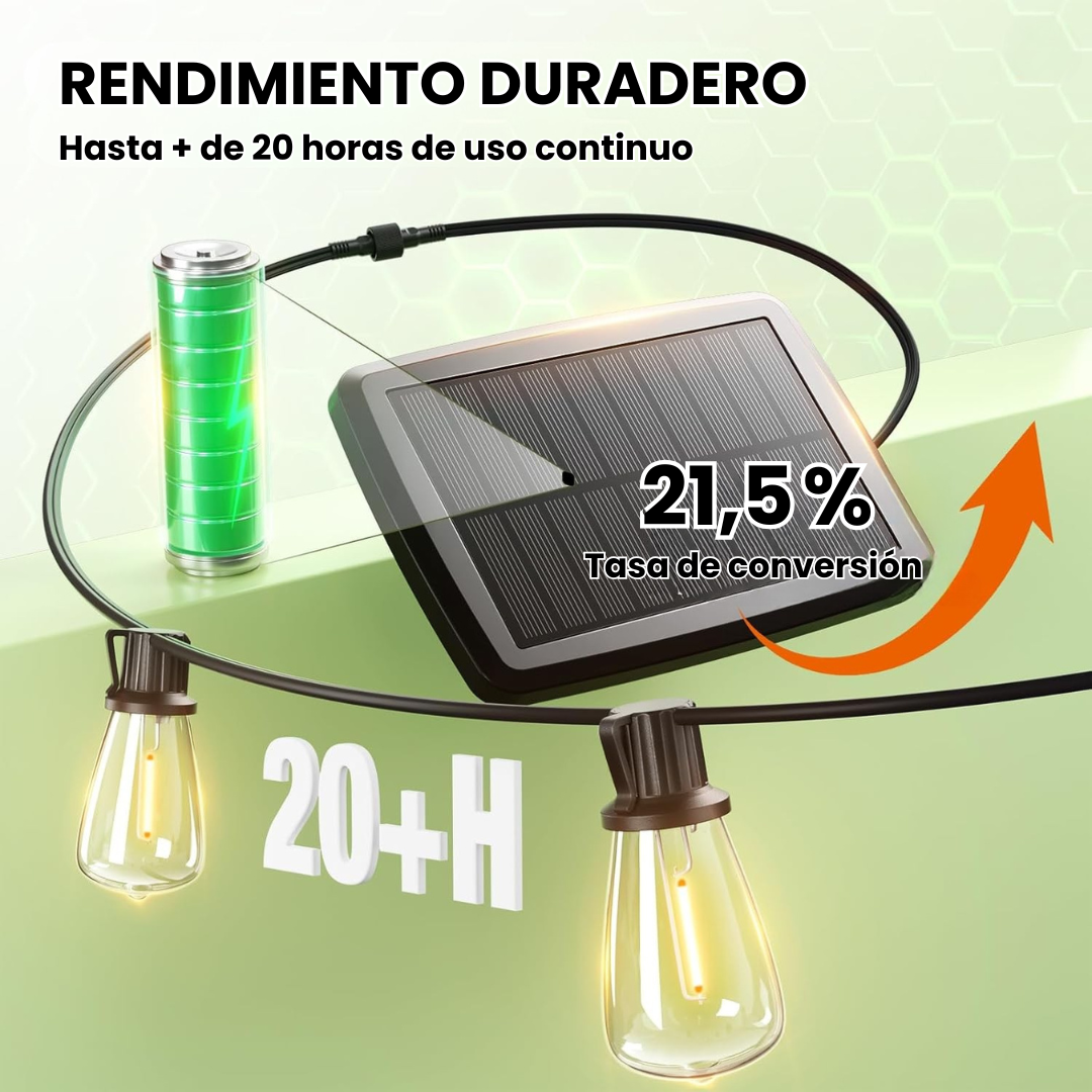 Guirnalda Solar LED de Exterior