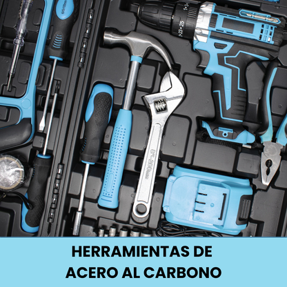 Bricoset Taladro Percutor 21V + 25 Accesorios