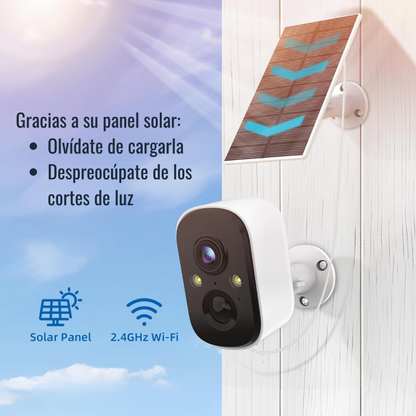 CÁMARA WIFI o SIM DE VIGILANCIA SOLAR 4K 🛜