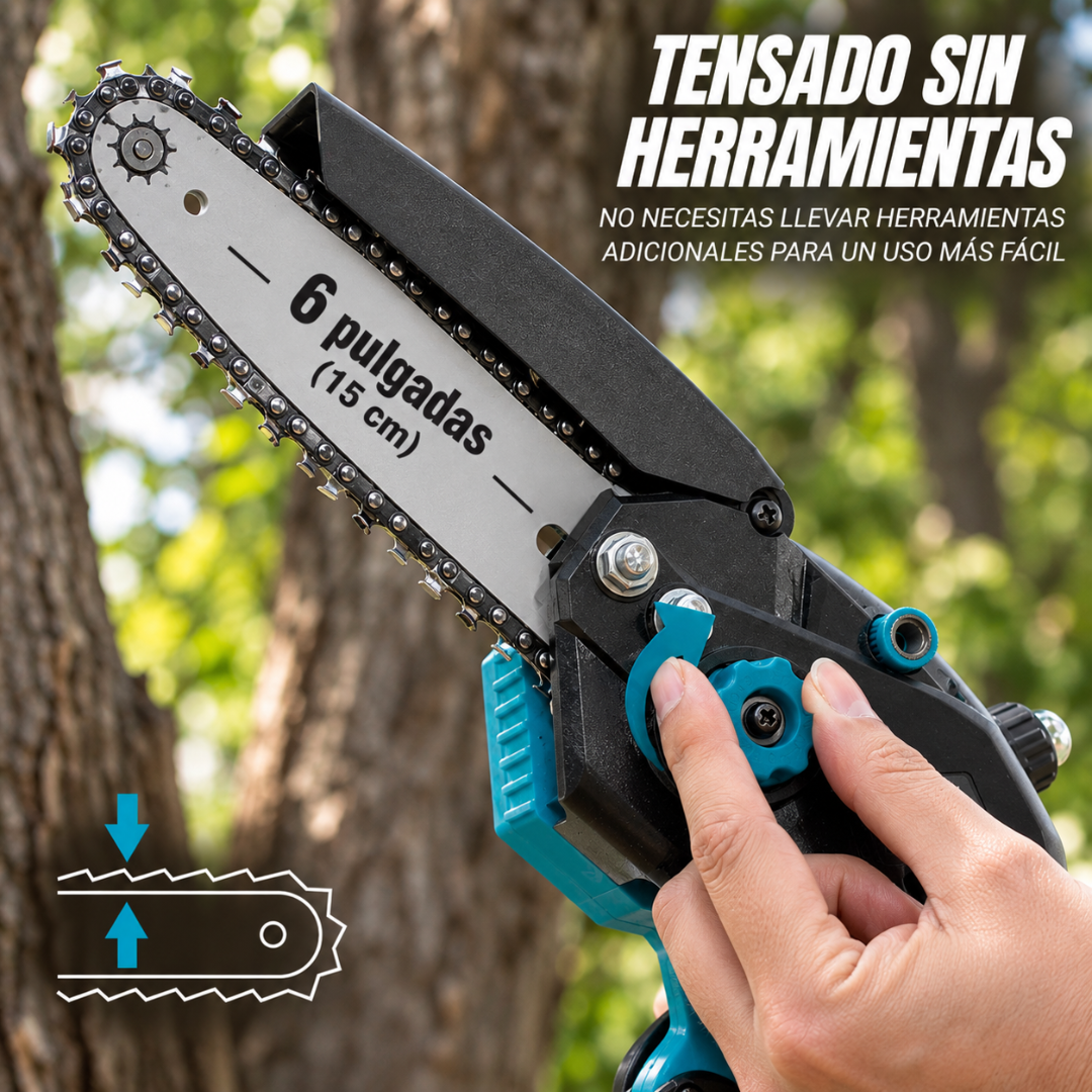 Tijera y Motosierra de Poda a Batería con Pértiga hasta 4,5m
