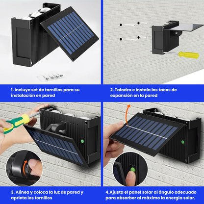 Lámpara Solar de Pared para Exterior