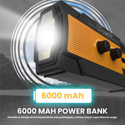 Radio de Emergencia 4 en 1 con Power Bank