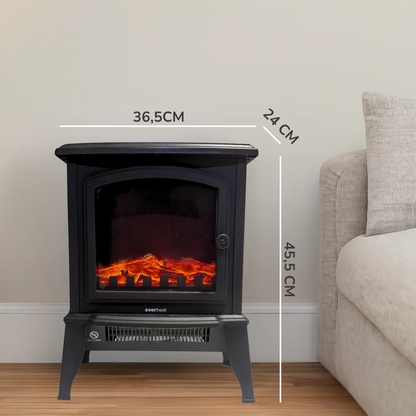 Chimenea Eléctrica 2000W con Efecto de Llama