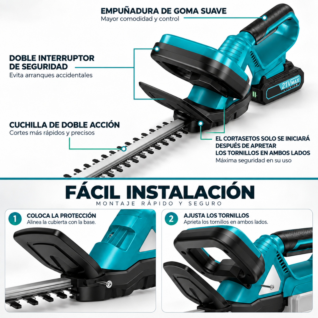 Corta Setos Inalámbrico