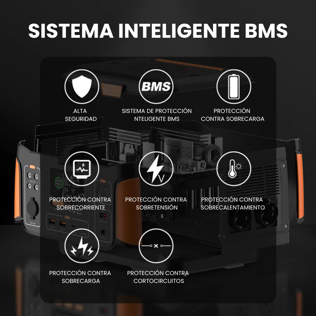 Estación de Energía Portátil J1000PLUS | 1000 W, 932 Wh