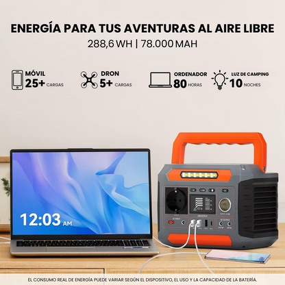 Estación de Energía Portátil P66 | 260 W 288 Wh