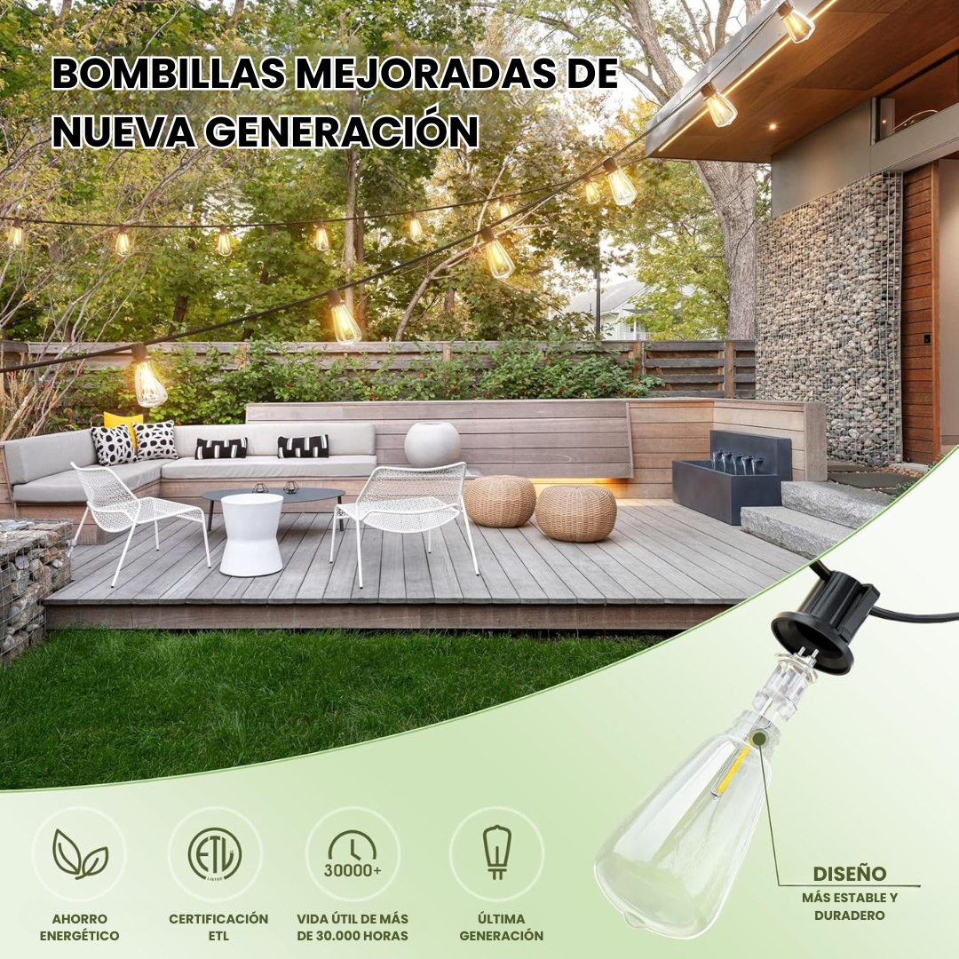 Guirnalda Solar LED de Exterior