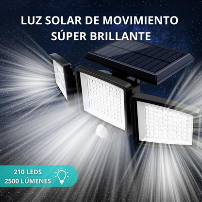 Lámpara Solar Sin Cable Con Sensor de Movimiento
