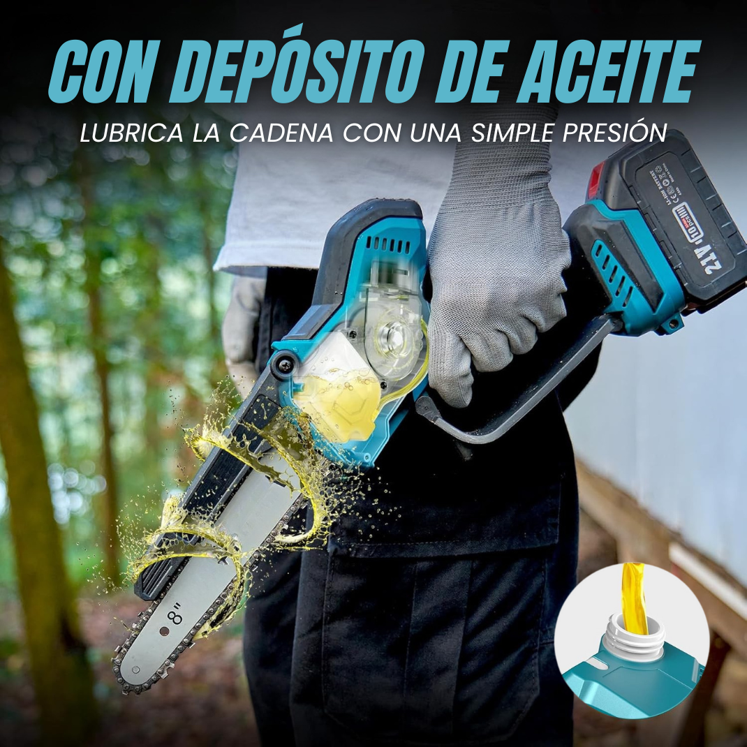 Tijera de Poda y Motosierra eléctrica con pértiga