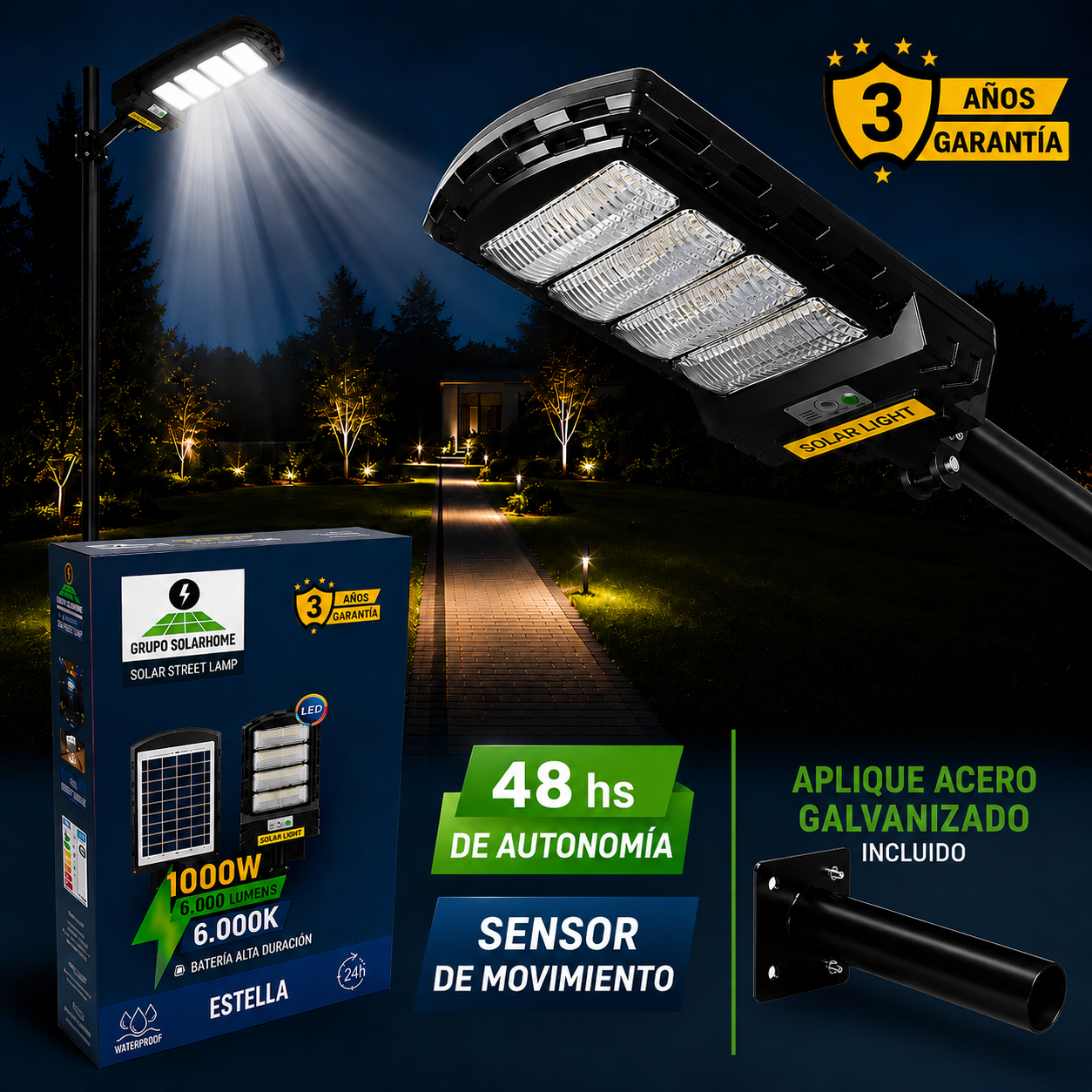 Lámpara Solar Stella