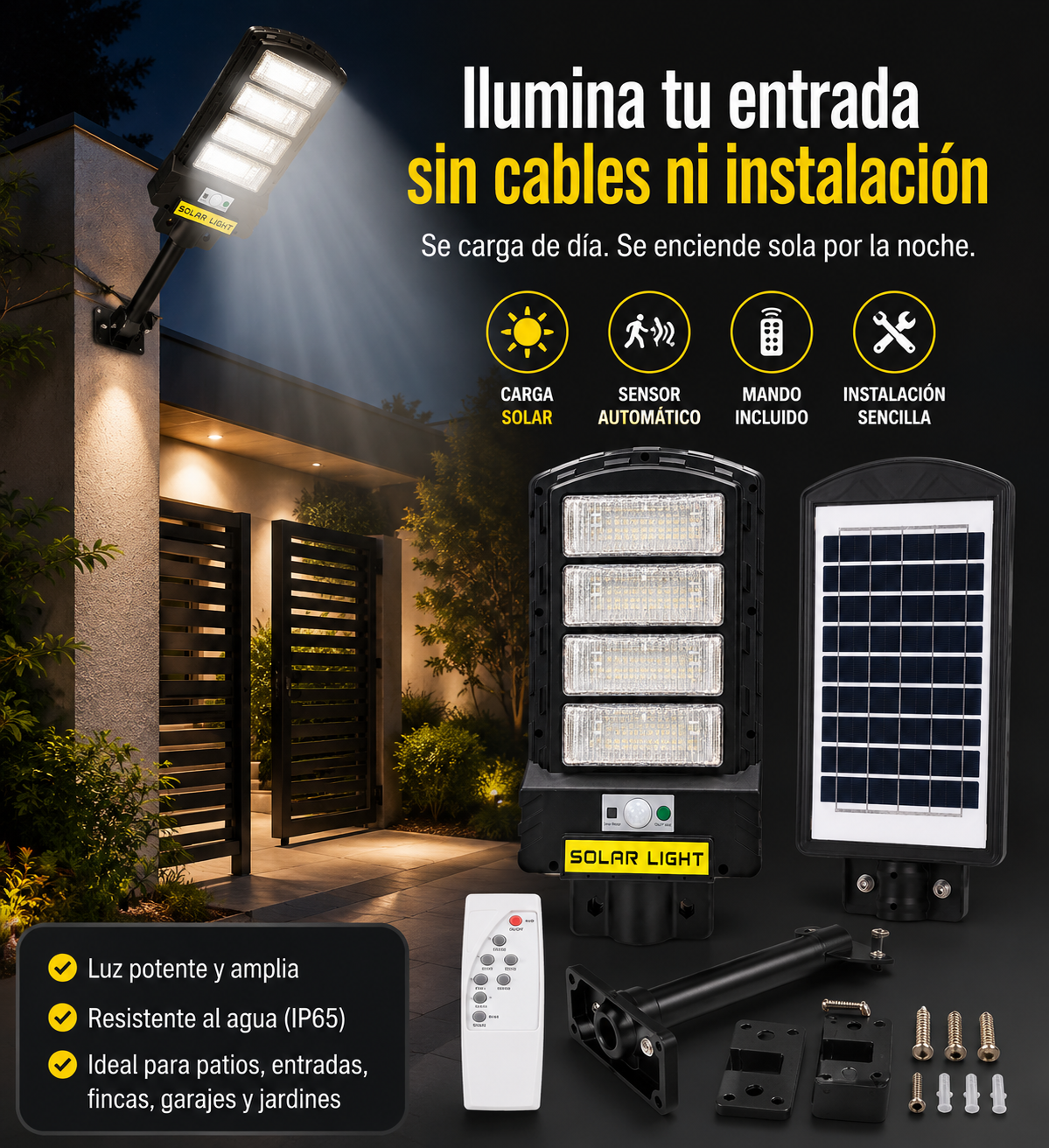 Lámpara Solar Stella