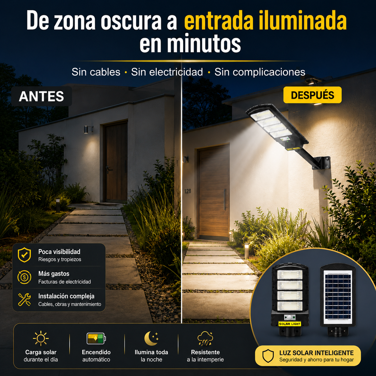 Lámpara Solar Stella