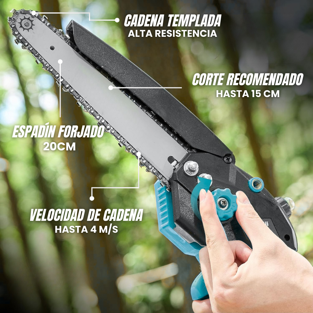 Espadín y cadena para mini motosierra