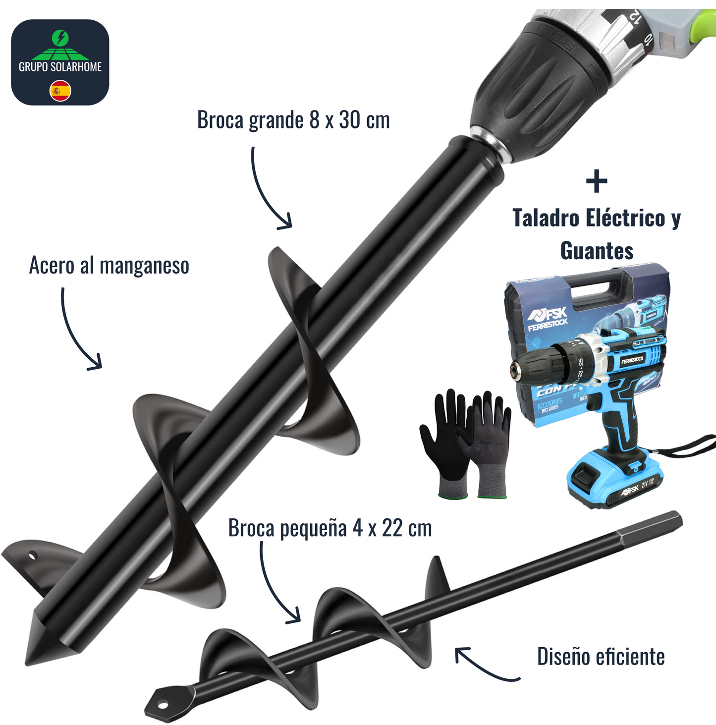 Brocas de Acero para Cultivo