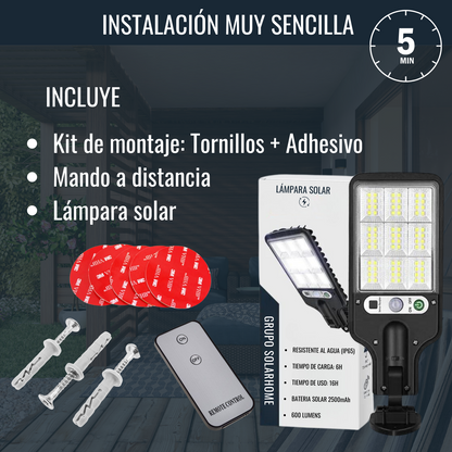 LÁMPARA SOLAR